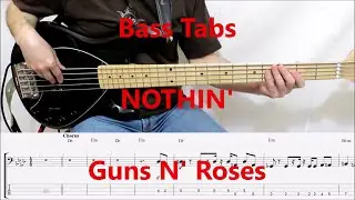 Guns N' Roses - Nothin' (BASS COVER TABS)