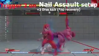 SF5 Rashid Nail Assault  +3 Dive kick (season 4.0)