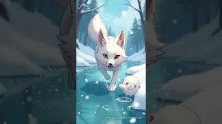 White Fox & Otter: Playful River Adventure