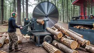 Extreme Timber Loading and Amazing Wood Splitting That Show Dangerous Power in Action