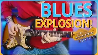 BLUES ROCK FIRE in E! 🔥 Expressive Solo Across the Neck