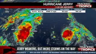 Hurricane Jerry weakening, but tropics remain active