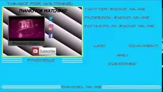 Blender|2D Outro Template #3