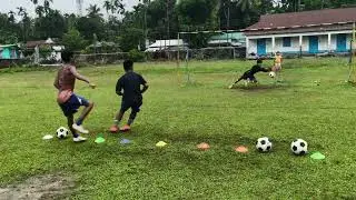 Sticker vs Defender🔥 | Goalkeeper Ka Dimaag Hil Gaya😱 | 4 Shots, 1 Post🎯 | Football Skills 1v1