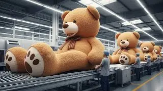 How Millions of Teddy Bears Are Made in Factories | From Fabric to Finished Toy