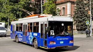 поездка на троллейбусе Тролза-5275.06 «Оптима»  1308 город Саратов маршрут 2а