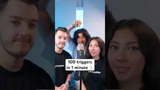 100 triggers in 1 minute 🏃&zwj;♂️ #asmr