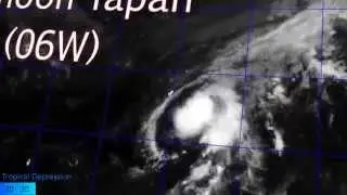 Typhoon Tapah - Satellite imagery