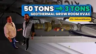 Geothermal Grow Room HVAC: Cut Cooling from 50 Tons to 3 | VPD & Dehumidification Explained