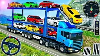 US Truck Car Transporter Driving Simulator - Cargo Transport Multistory Vehicle - Android GamePlay