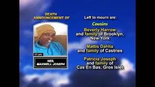 Neil Maxwell Joseph ~ Long Obituary