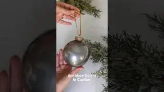 DIY Mercury Glass Ornaments | Christmas Ornaments