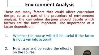 ENVIRONMENT ANALYSIS