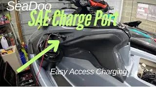 Intalling a flush mount charge port on your SeaDoo // How-To