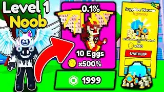 Starting Over as NOOB with OP PIXEL PET in Climb and Jump Tower! (Roblox)