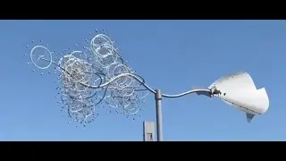 Bike Wheel Kinetic Sculpture - Vancouver Waterfront