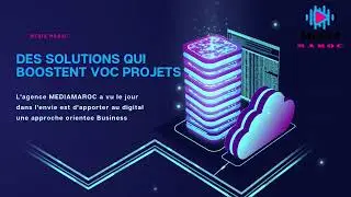 Blue Illustration Computer Technology Video Banner