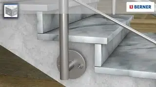 Ancoraggio di un parapetto di una scala