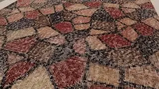 Vintage Distressed Runner Rug, Multicolor Abstract Pattern - Rug & Kilim -32947