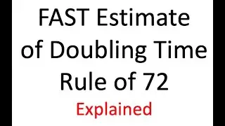 EXPLAINED - Calculate doubling time in 3 SECONDS using the rule of 72.