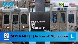SEPTA MFL [L] Action at Millbourne Station [2025]