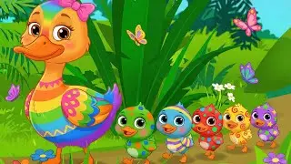 Counting Ducklings Song 🦆✨ | Learn Numbers & Colors for Kids | Fun Nursery Rhyme for Toddlers