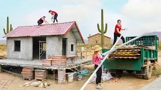 Use Truck To Transport Roofing Materials Help Sister Build New House - Farm Life | Đào Daily Farm