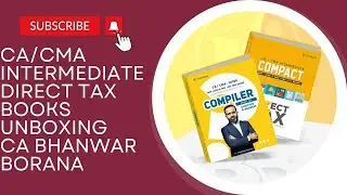 CA/CMA INTERMEDIATE DIRECT TAX | BOOKS UNBOXING VIDEO | @CABhanwarBorana