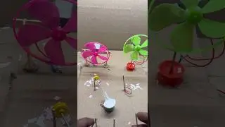 How to make spinning fan with  &bull; DC motor