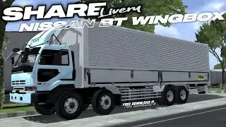 Share livery&PPL || mod bussid truck nissan diesel trinton wingbox japan style