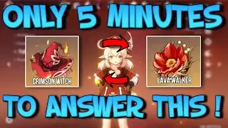 Genshin Impact | KLEE Crimson Witch or Lava Walker 4pcs set ? Same stats Comparing | Pros & Cons
