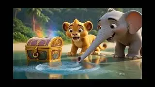 Leo & Elu Find a Magic Treasure 🦁🐘 | Kids Jungle Story