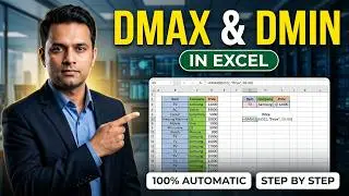 How to Use the Dmax & Dmin Function in Excel | Excel DMAX & DMIN Function Explained with Example