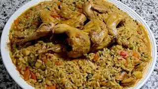 رز بالفواكه البحر وطائر السمان 😍🔥 وصفة فخمة بنكهة المطاعم