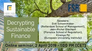 Decrypting Sustainable Finance