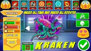 Kraken Upgraded Full Maxed All Booster All Tank 😱 Hills Of Steel V 3.7.0