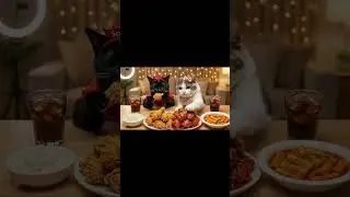 MUKBANG Korean Fried Chicken & Tteokbokki! 🍗🌶️ CRUNCHY ASMR (Cat Eating)