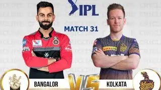 BLR VS KKR IPL LIVE 20/09/2021  