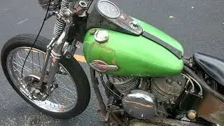1946 Harley Davidson Flathead 74 кубических дюйма
