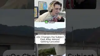 xQc Changes the Subject Fast After Almost Getting Canceled #xqc #fyp