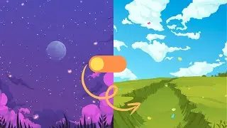 ASMR Coding-Night Changer animated toggle button