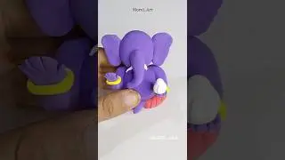 DIY Clay Ganpati Bappa idol 🤩 #shorts