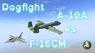 FLIGHTGEAR: A-10 vs F-16. DOGFIGHT