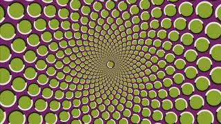 Optical art - illusion of movement in star disposition