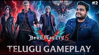 [Telugu Live 🔴 #2 ] Devil May Cry 5 | Part 2 | Hack & Slash | Dante Enters 🔥 Stylish Combat