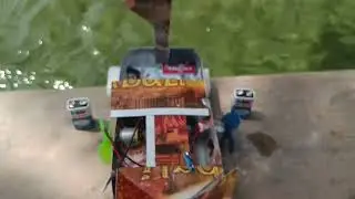 How To make a high speed water boat using DC motor #project #experiment #youtubeshorts 
