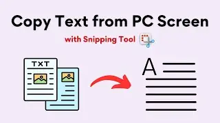 How To Copy Text from Image Using Snipping Tool