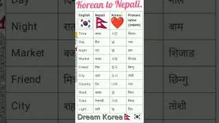 this Korean to Nepali meaning🇰🇷🇳🇵#short #education #koreanlanguage #korea #한국문화 #epstopik #students