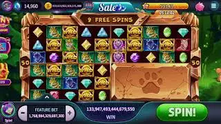 Slotomania SlotoFigz Volcano Set Silver Lion 1.7Q Bet Free Spins #slotomania #SlotoFigz