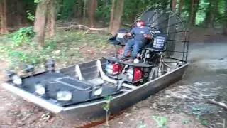 Jumping a Beaver Dam in an Airboat!